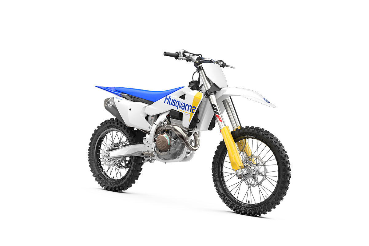2027 Husqvarna FC 350 Front ¾ view