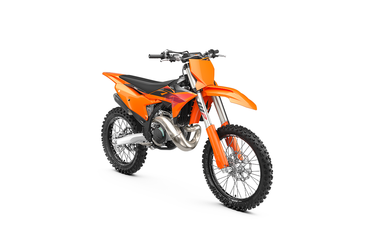 2027 KTM 250 SX Front ¾ view