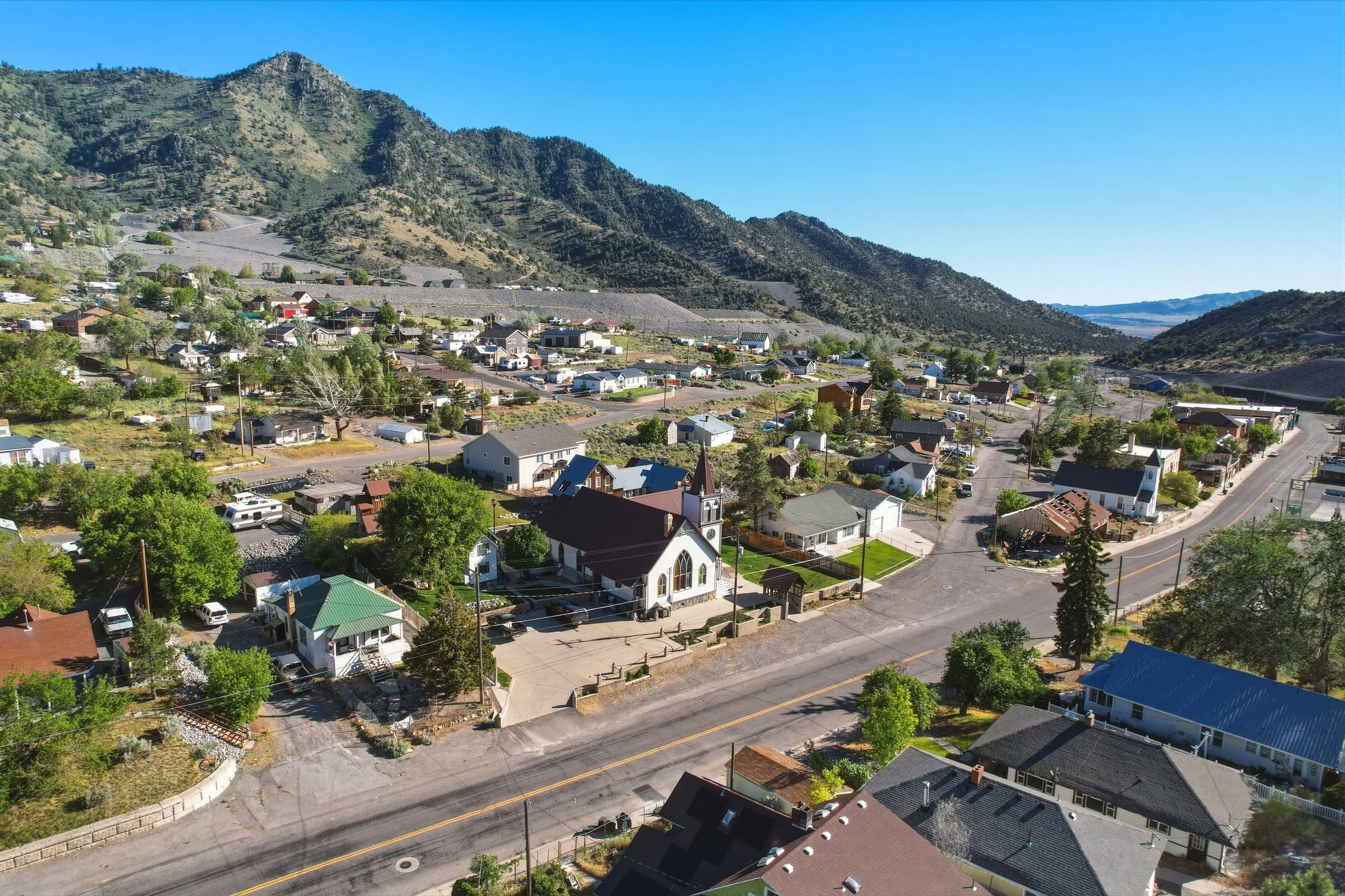 Eureka Town Valley Aerial Real Estate