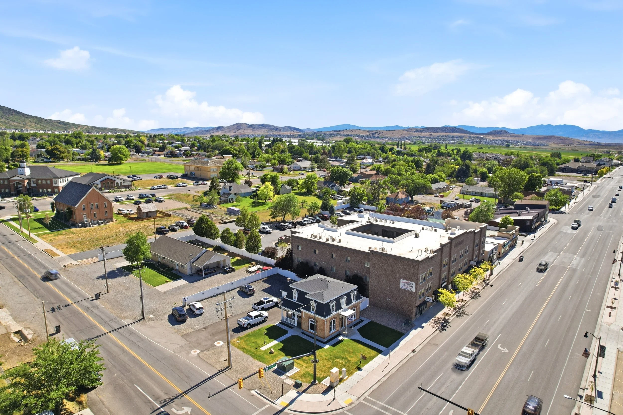 Main Street Aerial Santaquin
