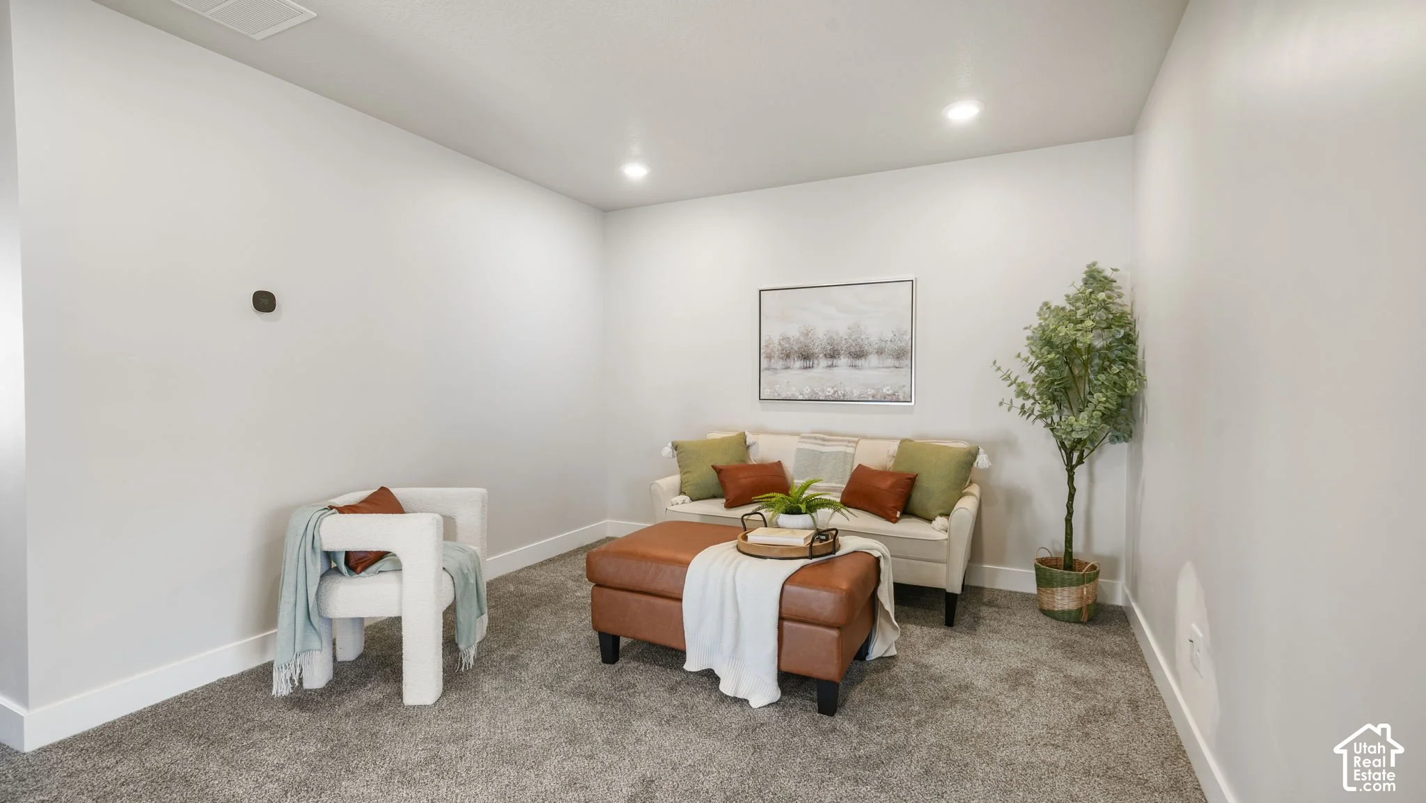 Living room in a Utah home
