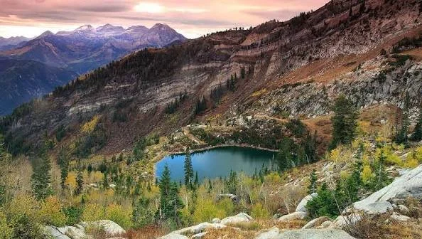 Park City, Utah mountain and residential scenery
