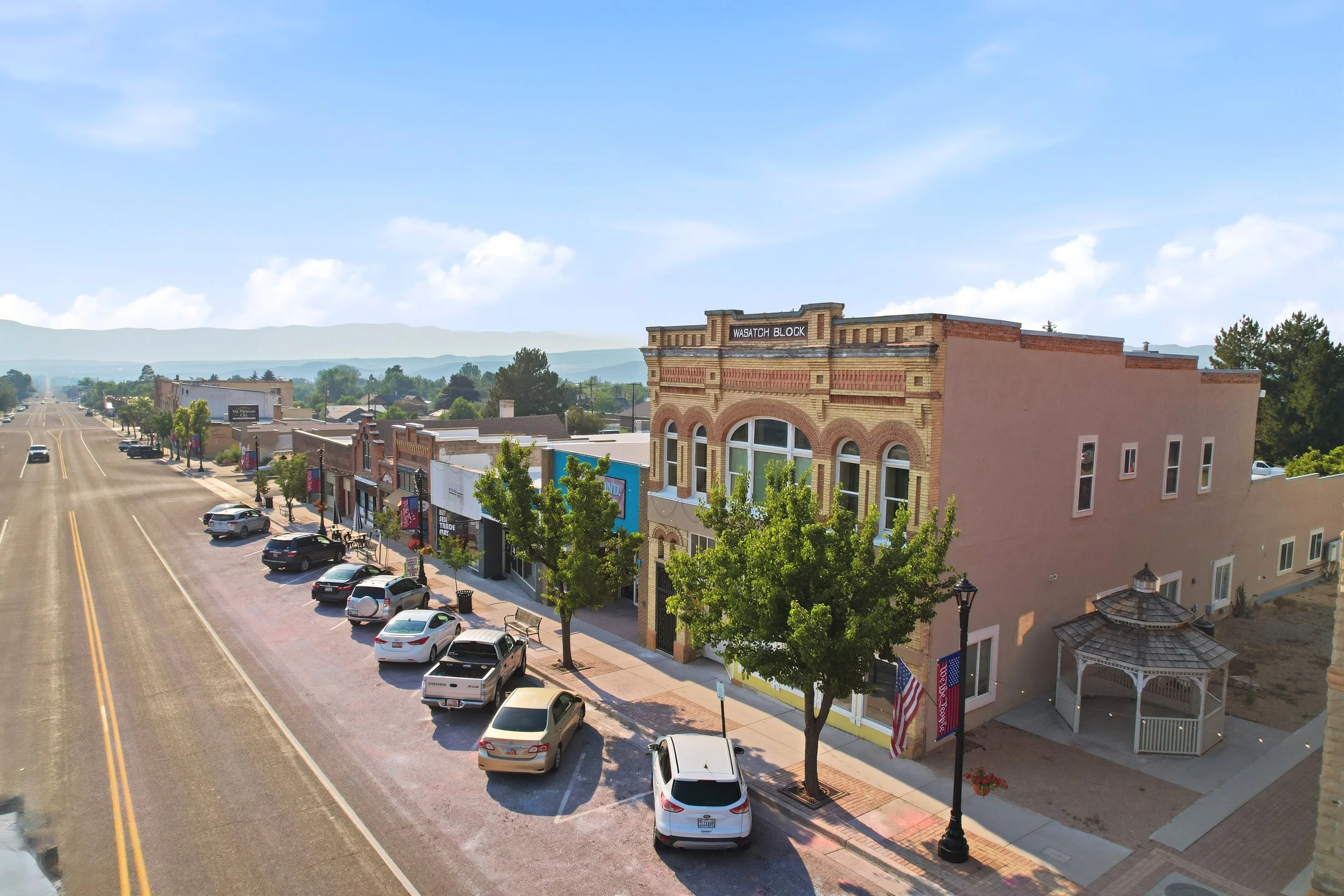 Historic Main Street in Mount Pleasant, Utah