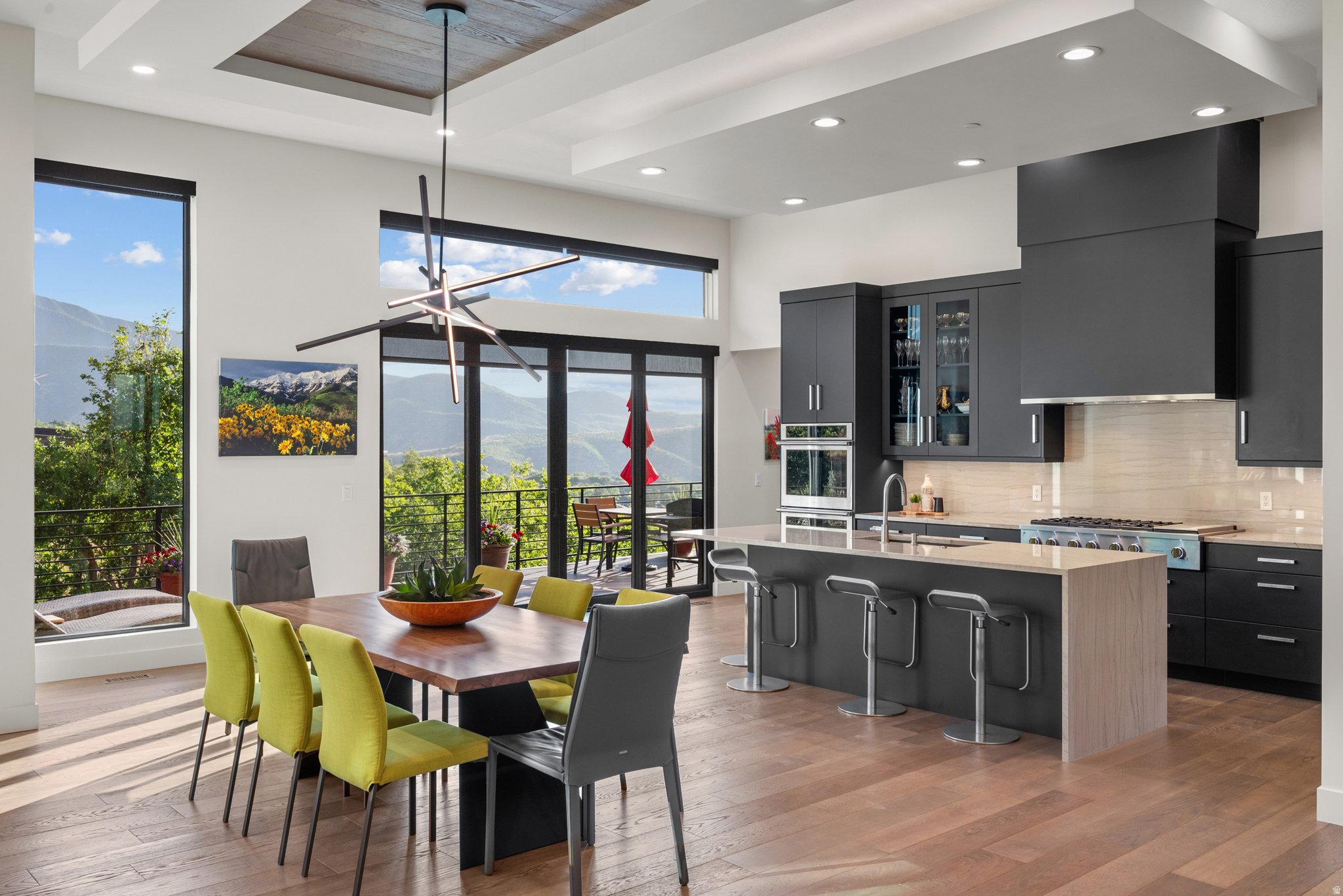 Custom kitchen inside a Woodland Hills Utah home