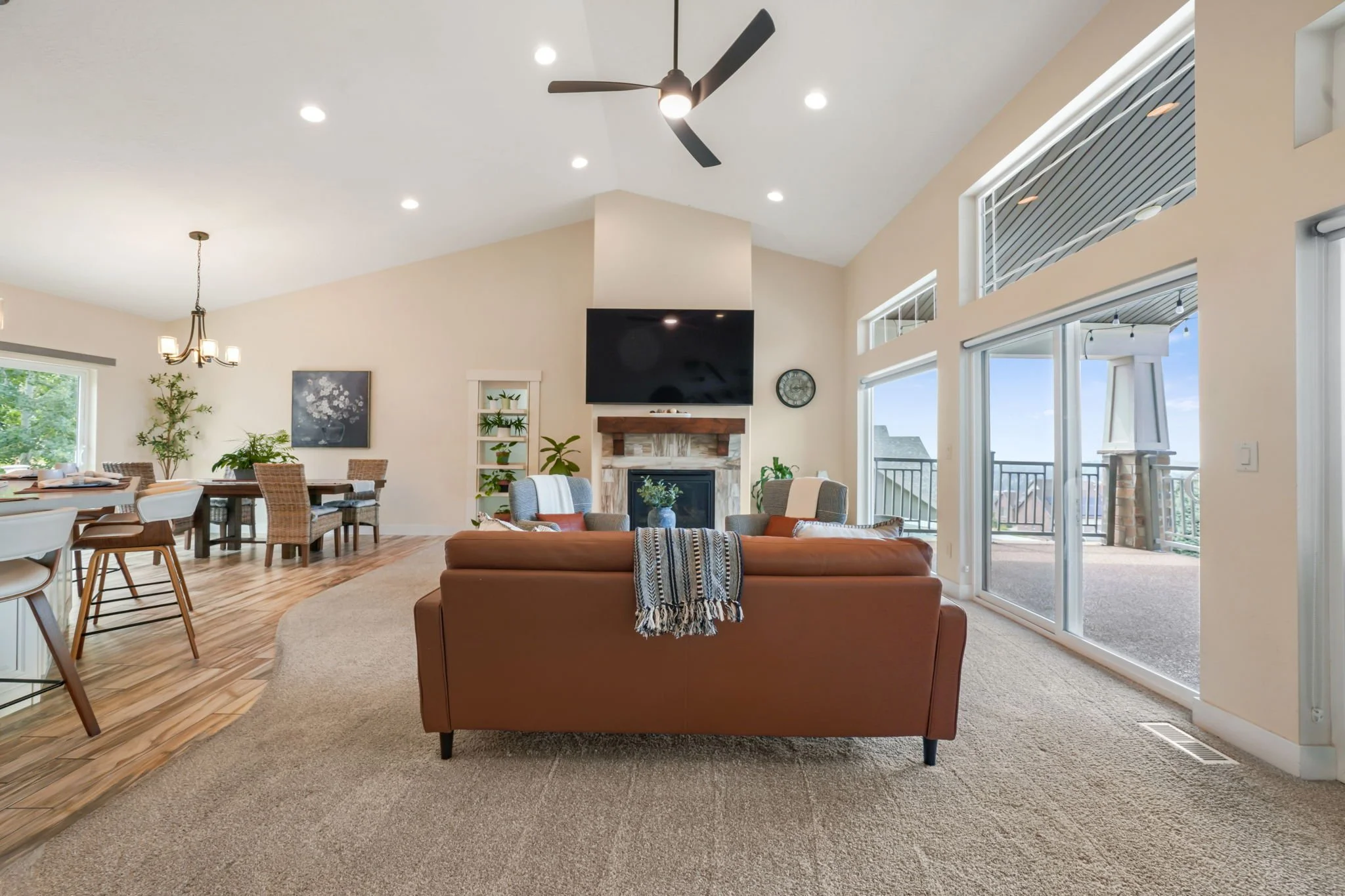 Utah home and surrounding residential setting