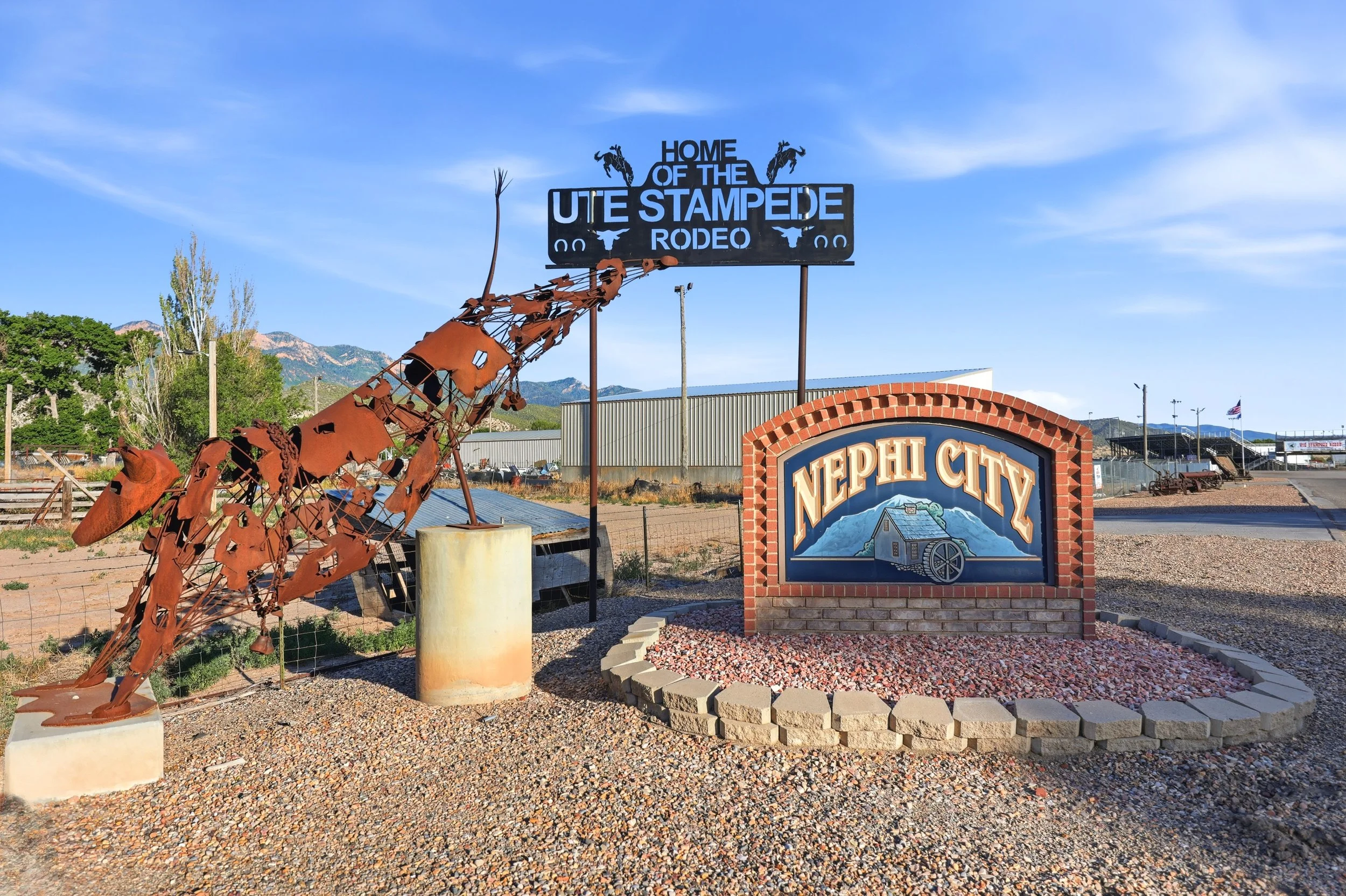Ute Stampede Rodeo Entry Sign