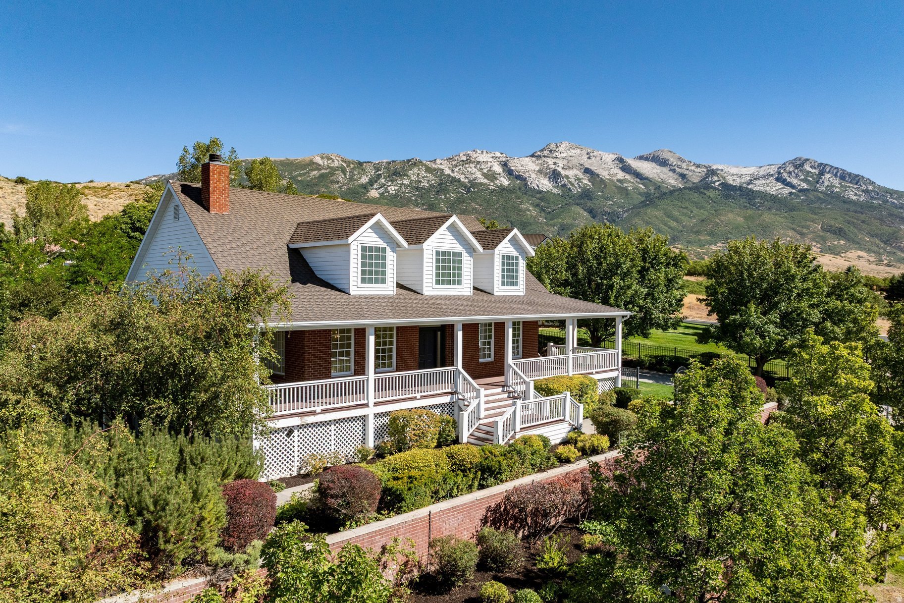 Foothill home exterior at 733 Summit Way in Lone Peak Estates Alpine Utah