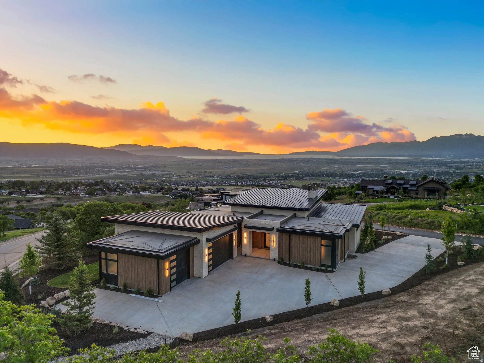 Distinctive residential architecture in Woodland Hills Utah