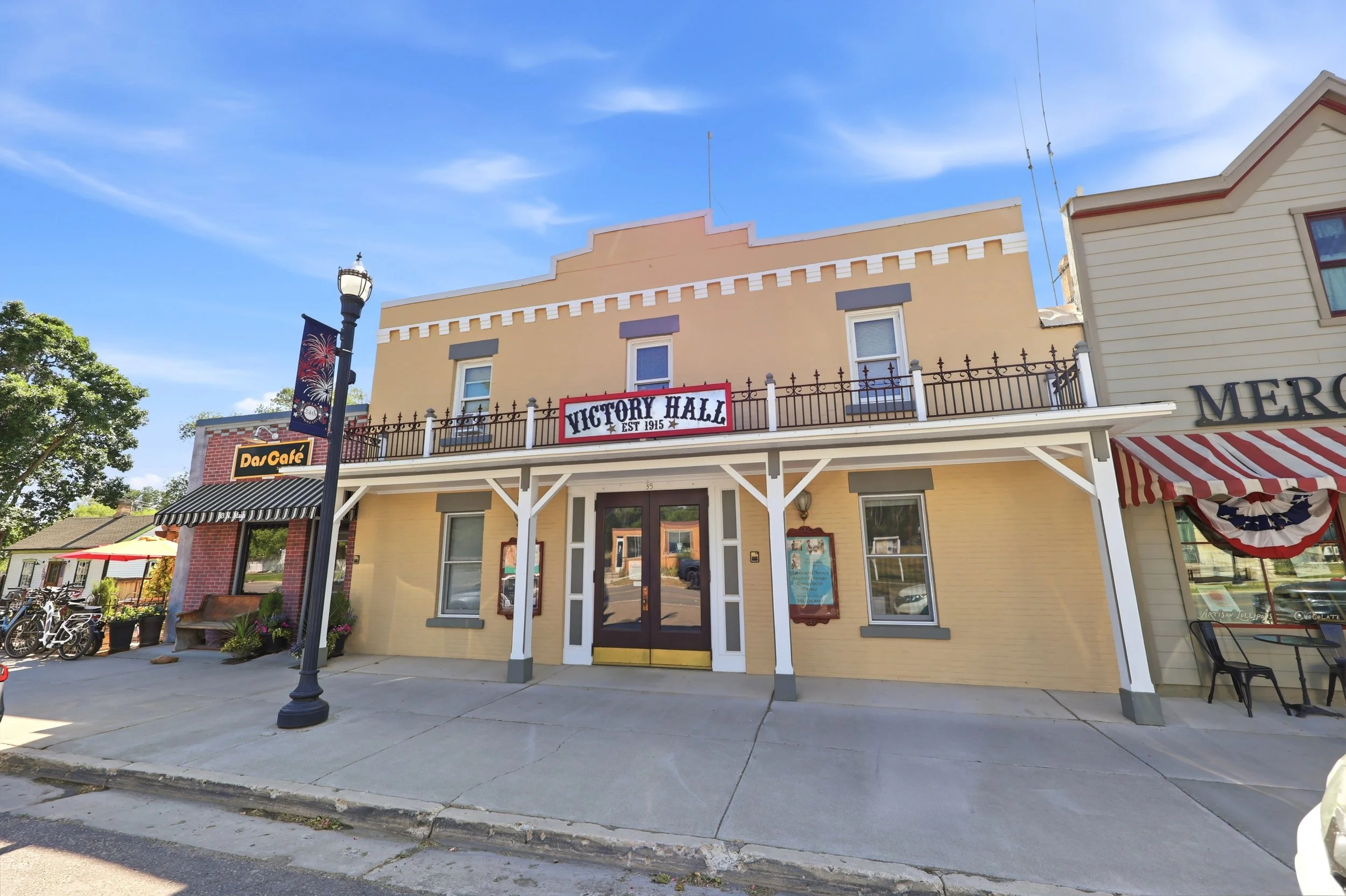 Main Street storefront in Spring City Utah