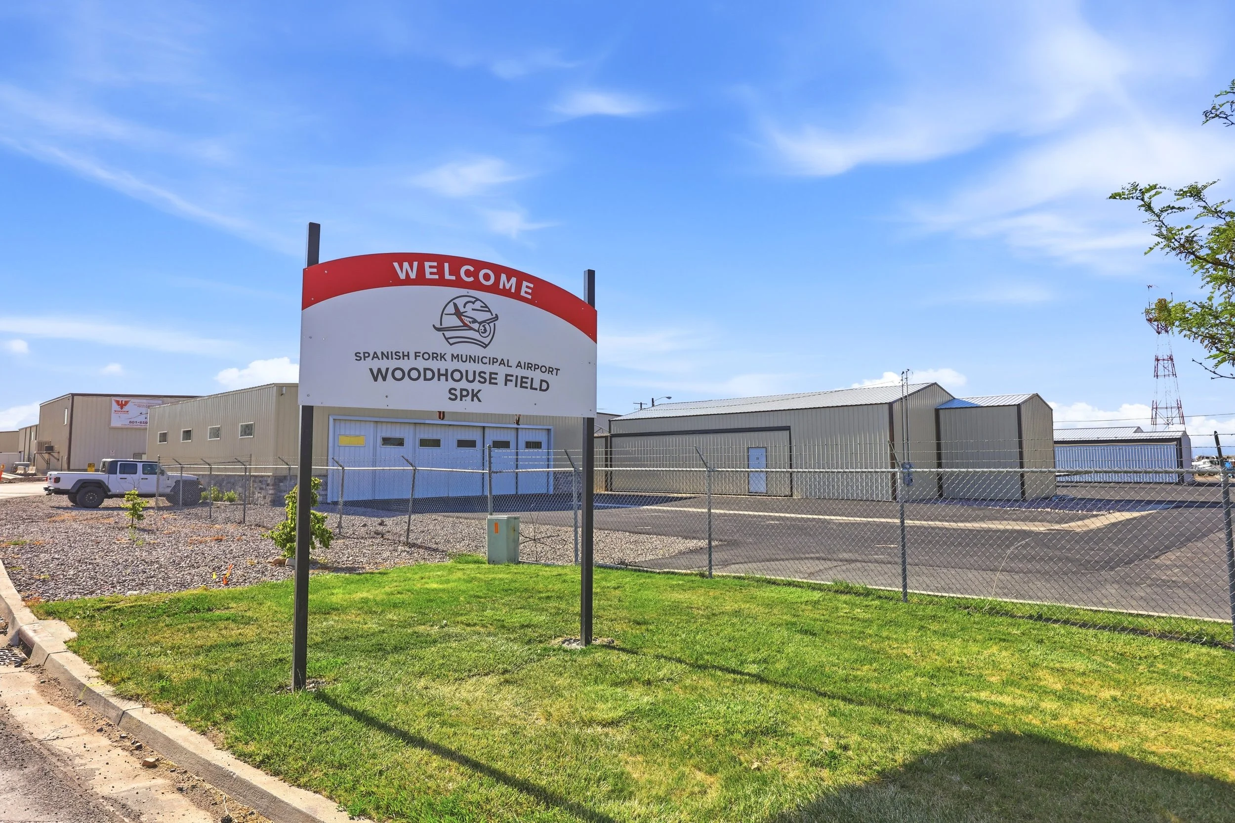 Spanish Fork Municipal Airport in north Spanish Fork Utah