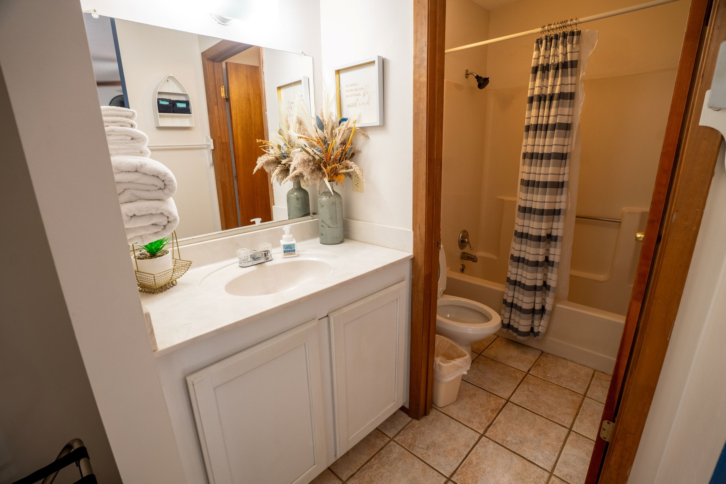 Holiday Hills townhouse 1 and 6 bathroom with shower unit 