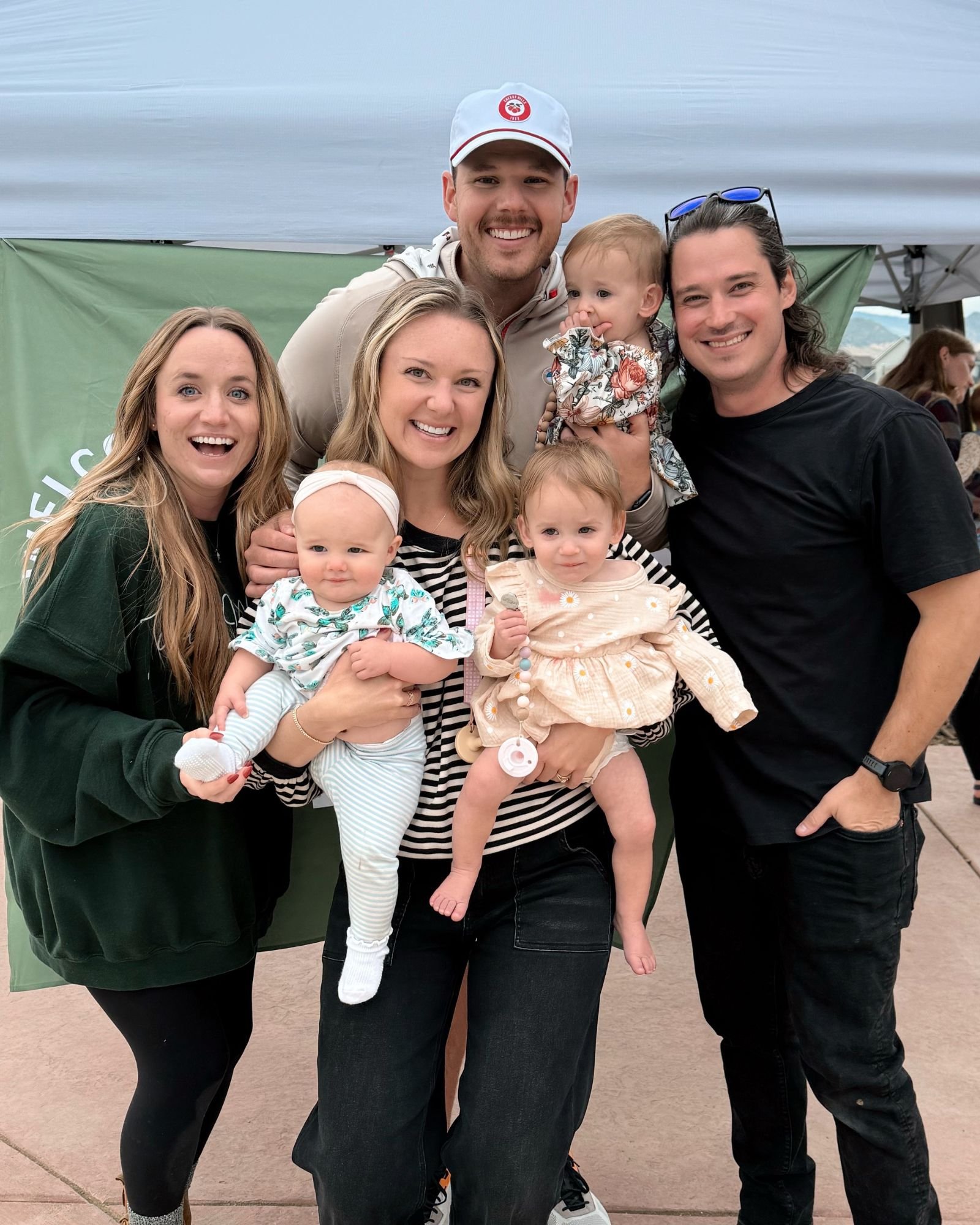 Mike and John with their families