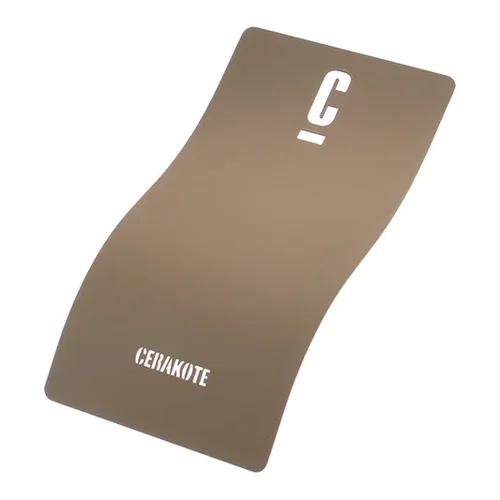 Cerakote-Farbmuster FIR-265 GEN II FLAT DARK EARTH (FDE)