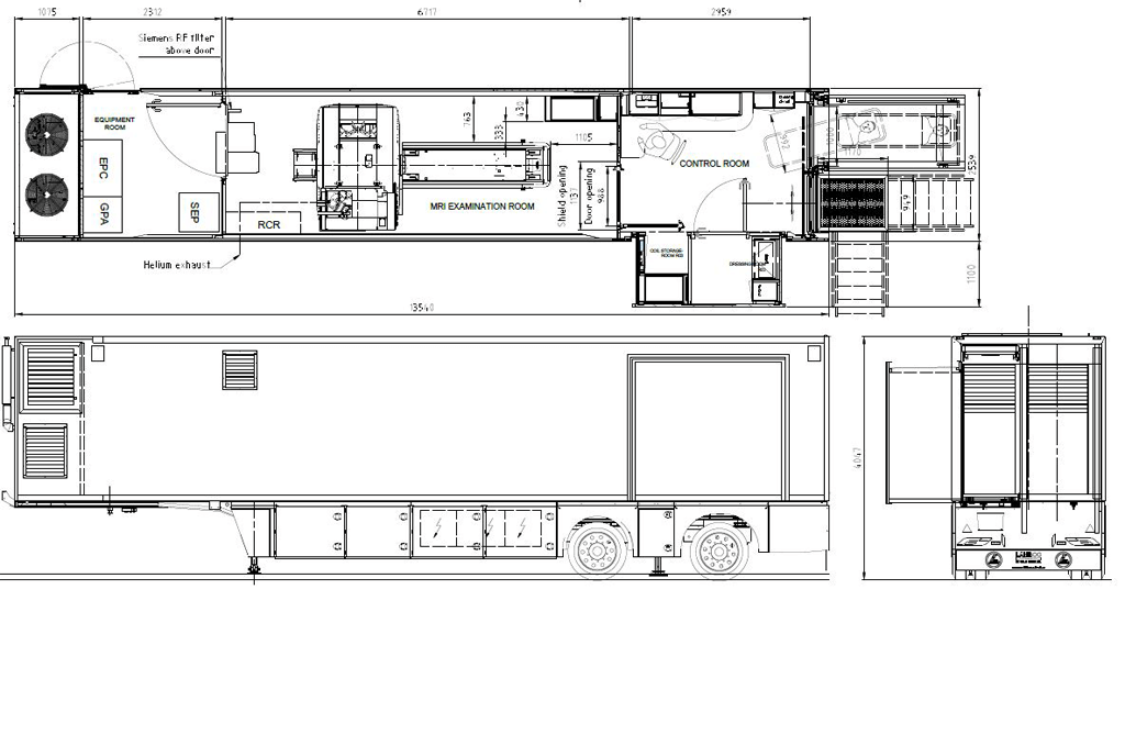 60' MRI Trailer Layout