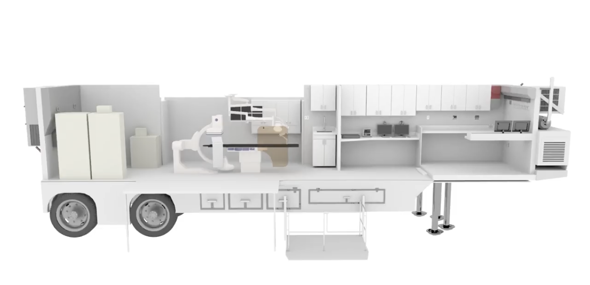 Mobile and modular cardiac catheterization lab by USA Mobile Medical