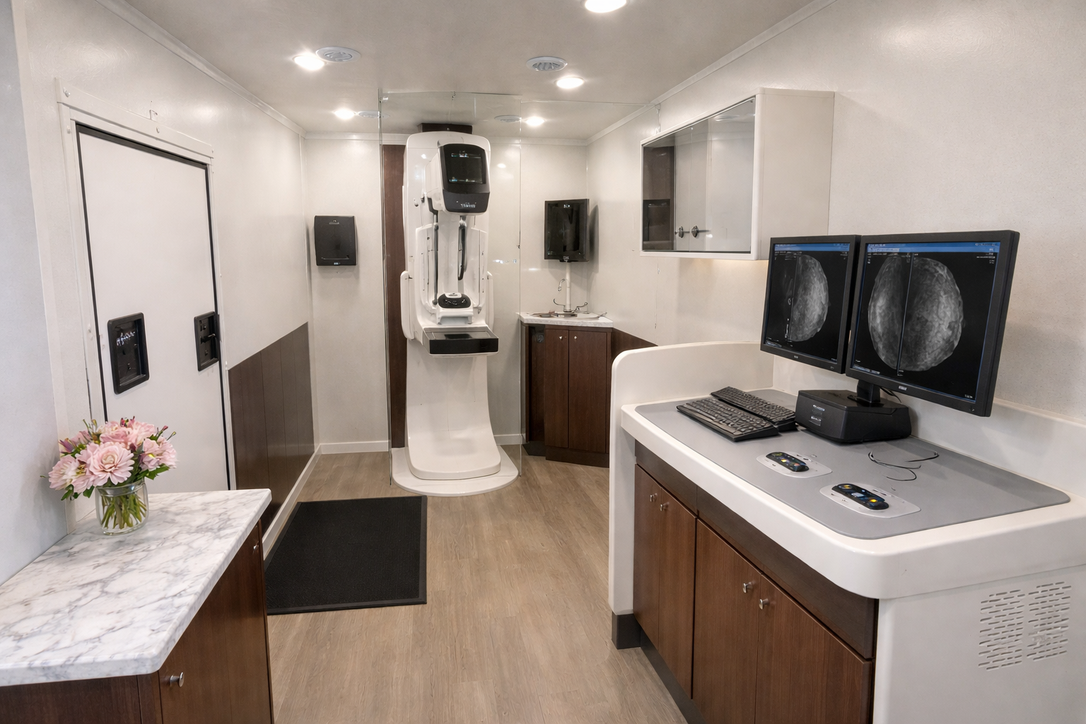 USA Mobile Medical Mammography Coach Interior