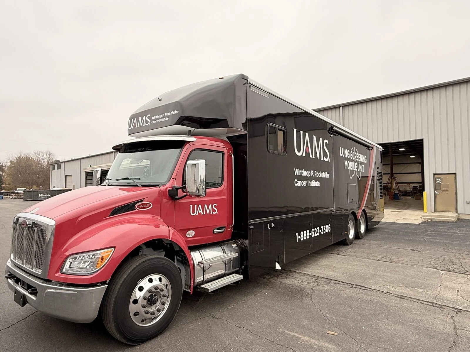 UAMS mobile lung CT screening coach — three-quarter angle