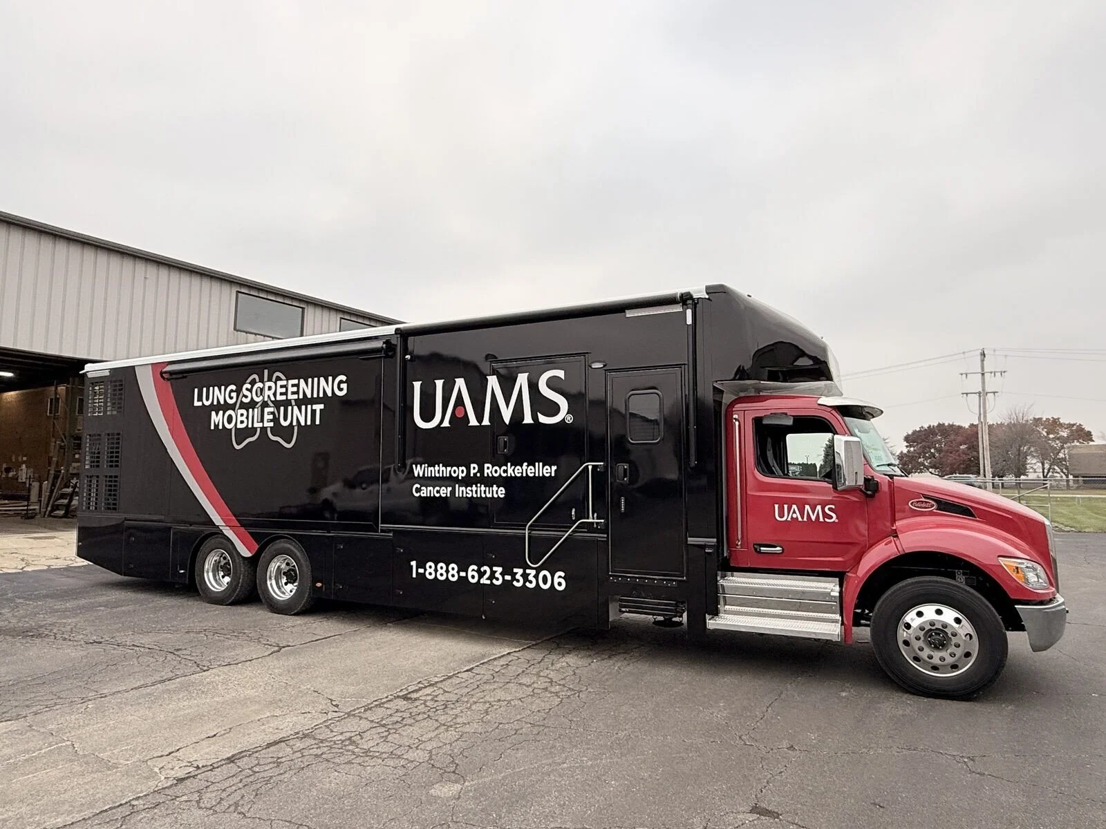 UAMS mobile lung CT screening coach — front view
