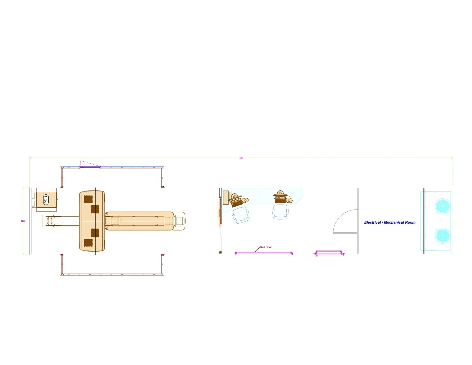 Modular medical building floor plan