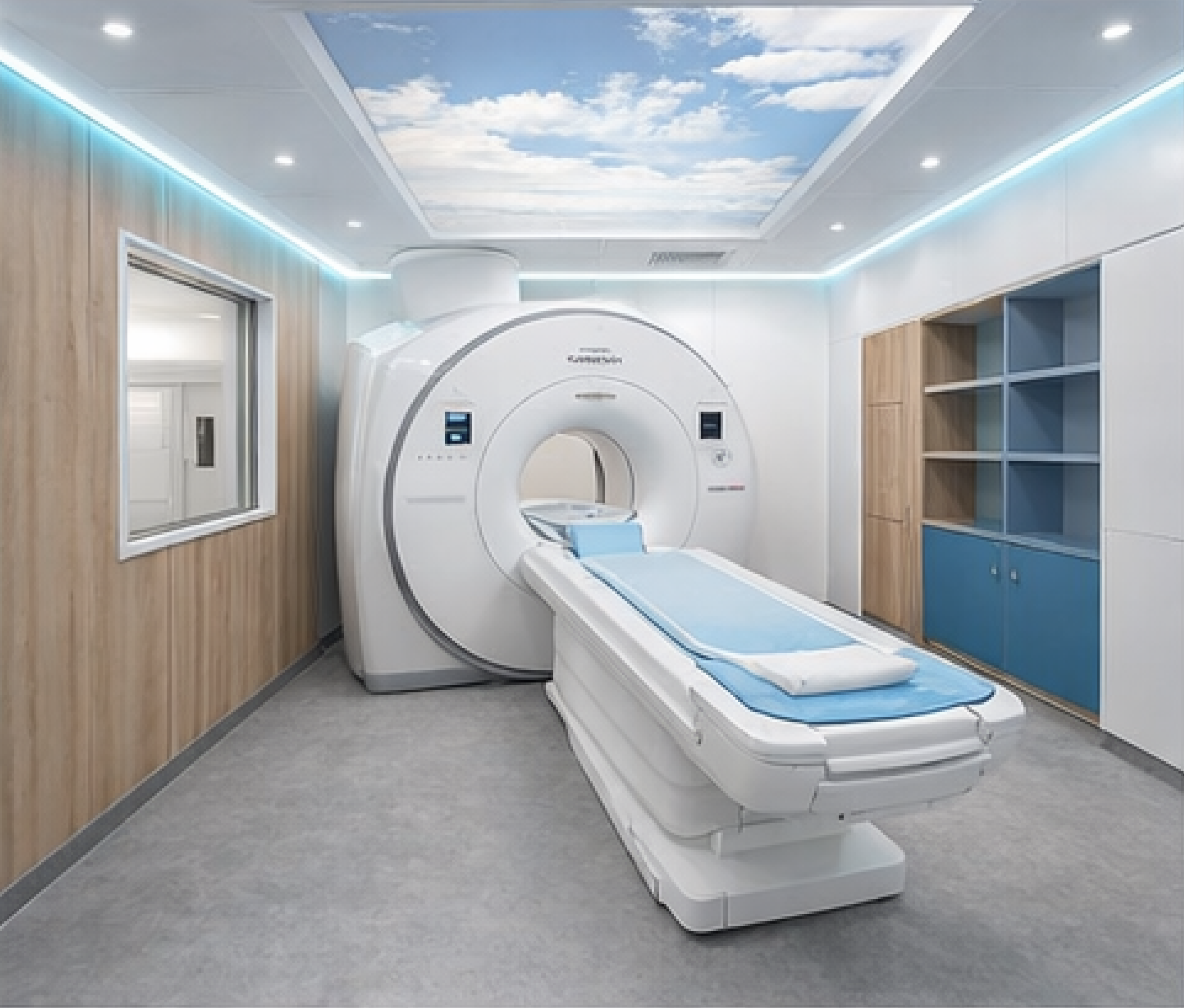 Interior medical imaging suite