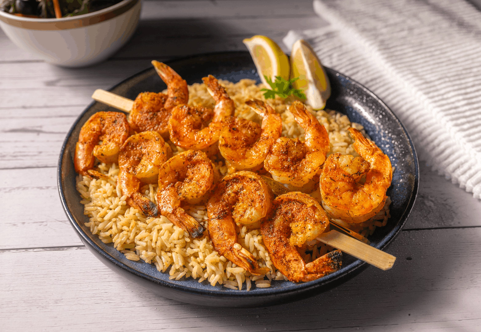 Seafood prepared with Merman's Revenge Cajun Seasoning