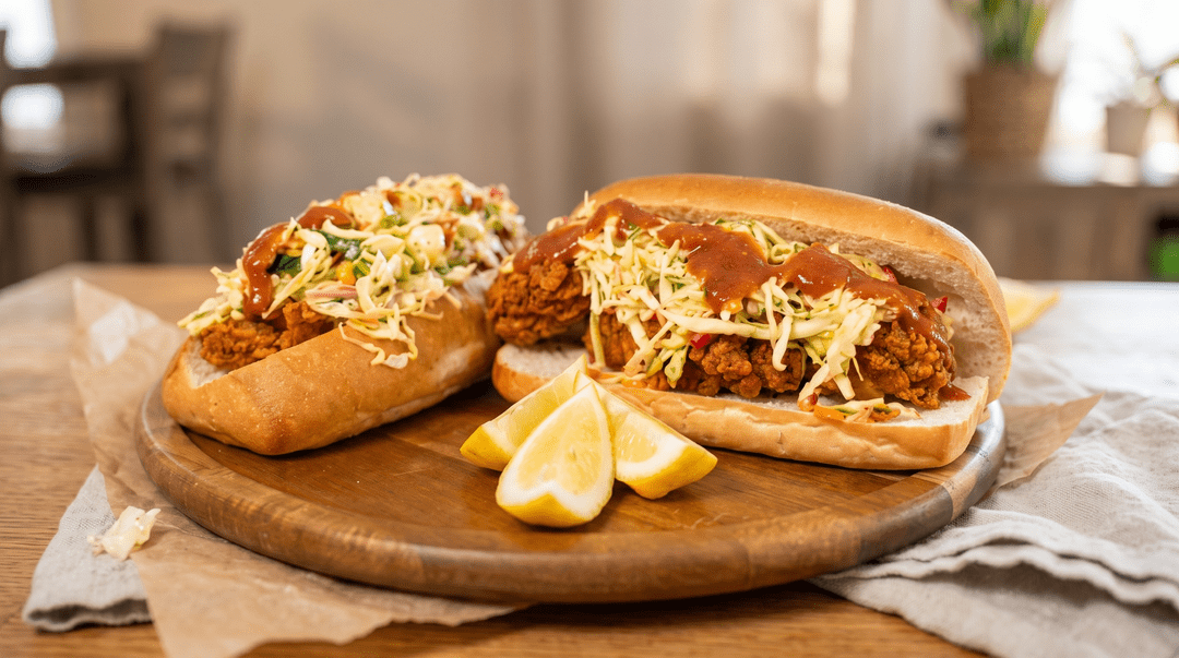 Hawaiian Oyster and Shrimp Po' Boy