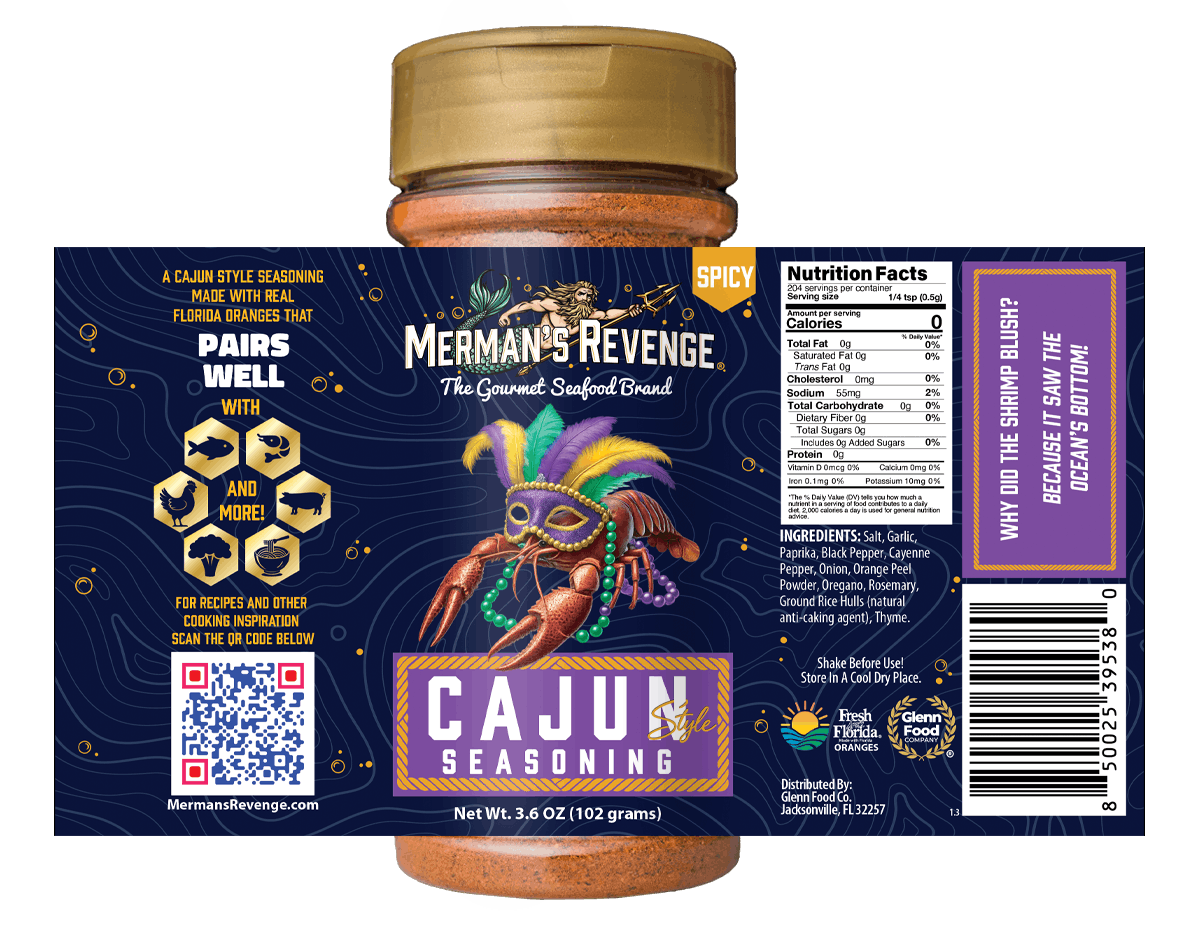 Merman's Revenge Cajun Style Seasoning