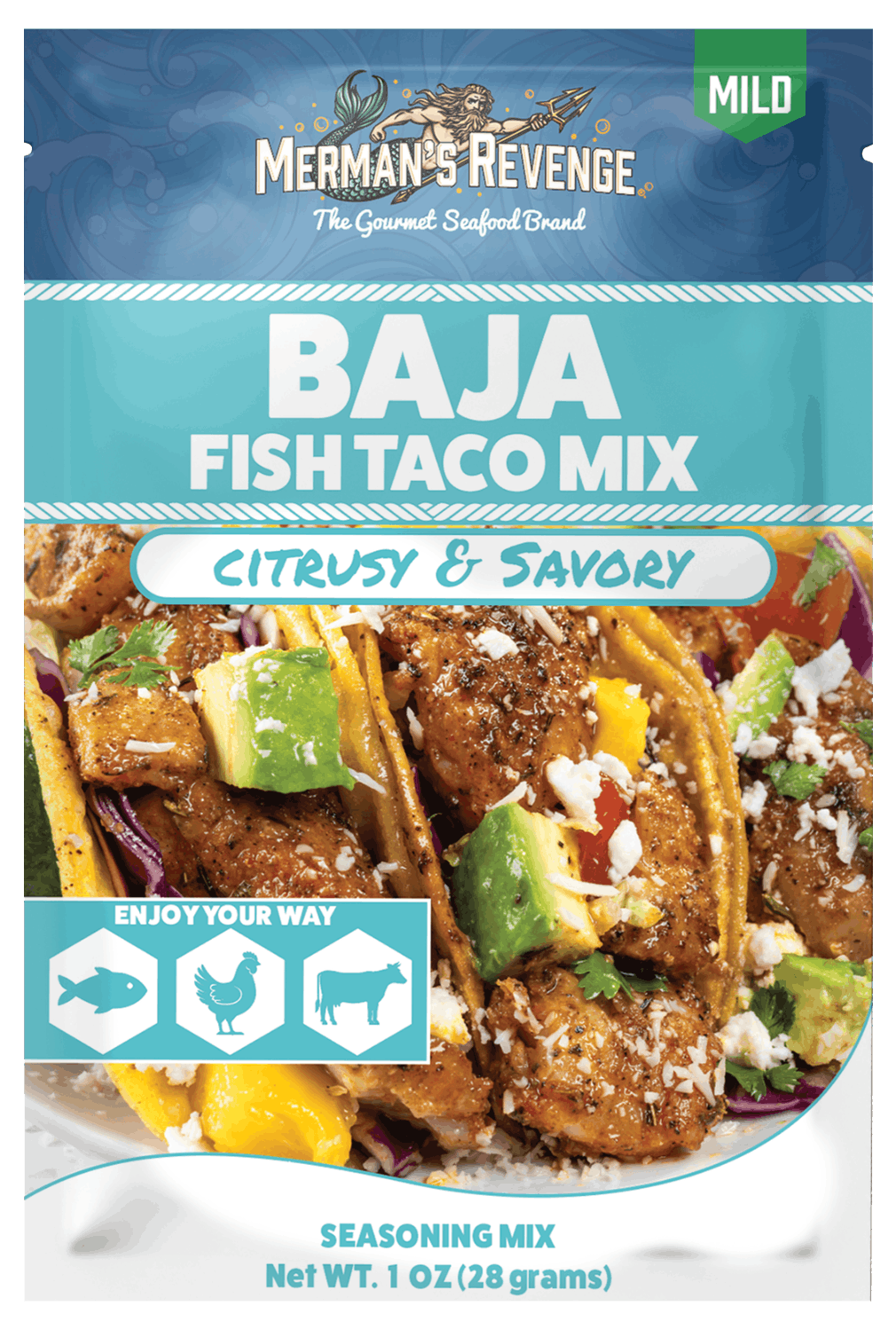 Merman's Revenge Baja Fish Taco Seasoning