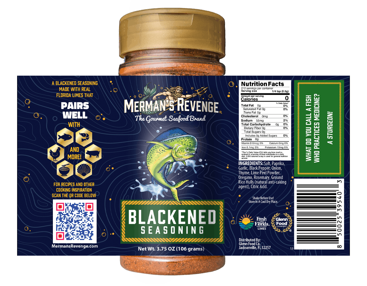 Merman's Revenge Blackened Seasoning