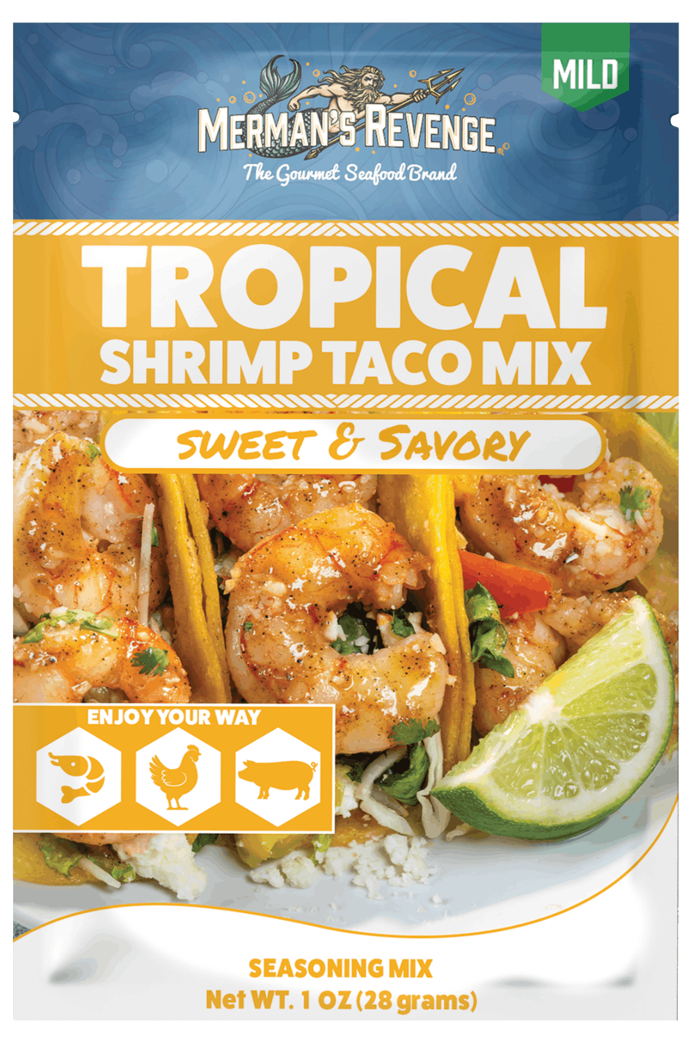 Merman's Revenge Tropical Shrimp Taco Seasoning