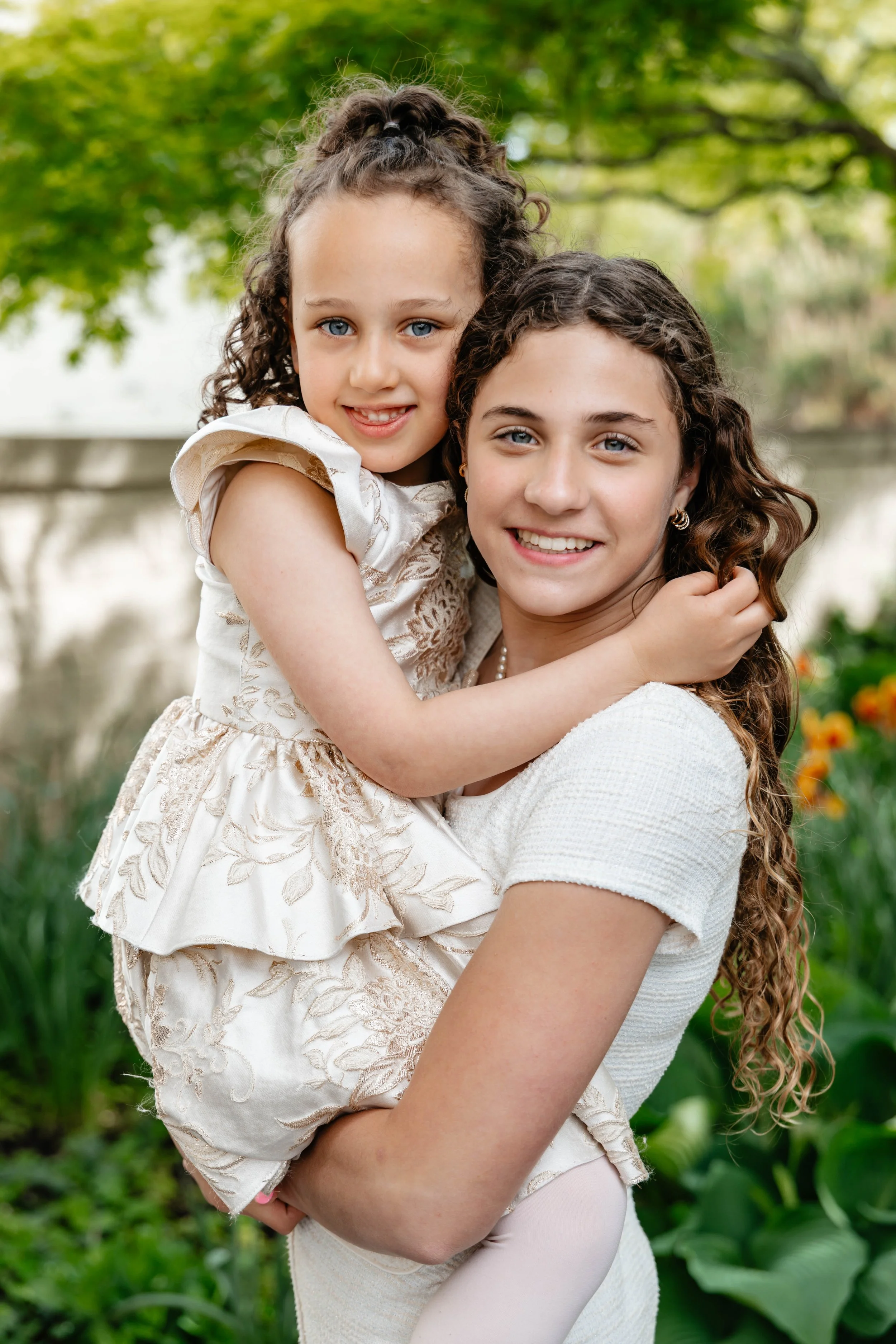 Celebrant sharing a joyful family moment outdoors