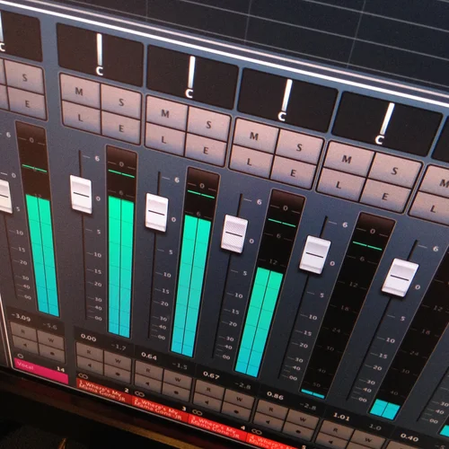 Shane Adams producing a demo