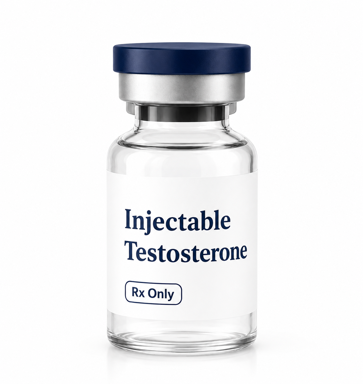 Injectable testosterone vial