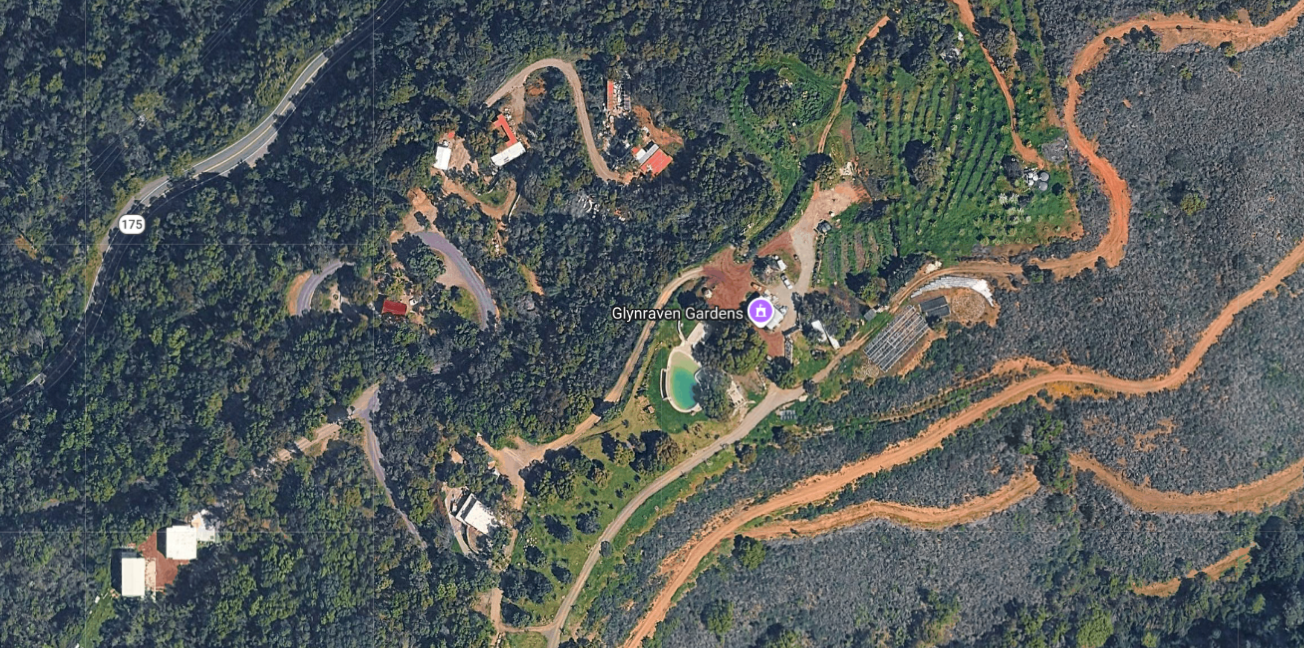 Glynraven Gardens Map