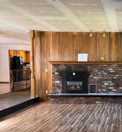 Compartmentalized mid-century home interior before the Tacoma whole home remodel
