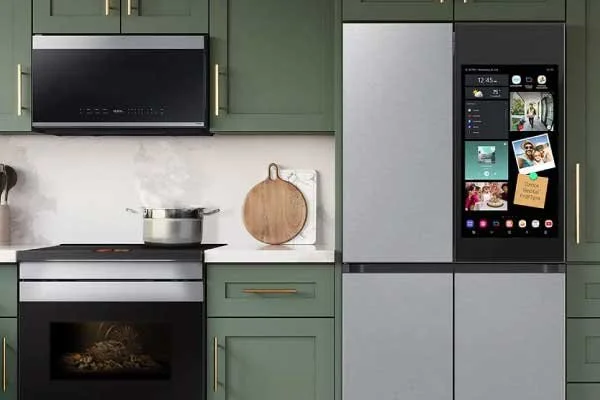 Smart refrigerator and Wi-Fi appliances in a luxury Tacoma WA kitchen remodel