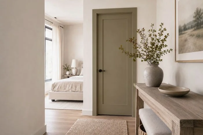 Updated interior doors, casing, baseboards, and millwork