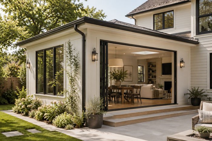 Home addition designed to complement the existing home