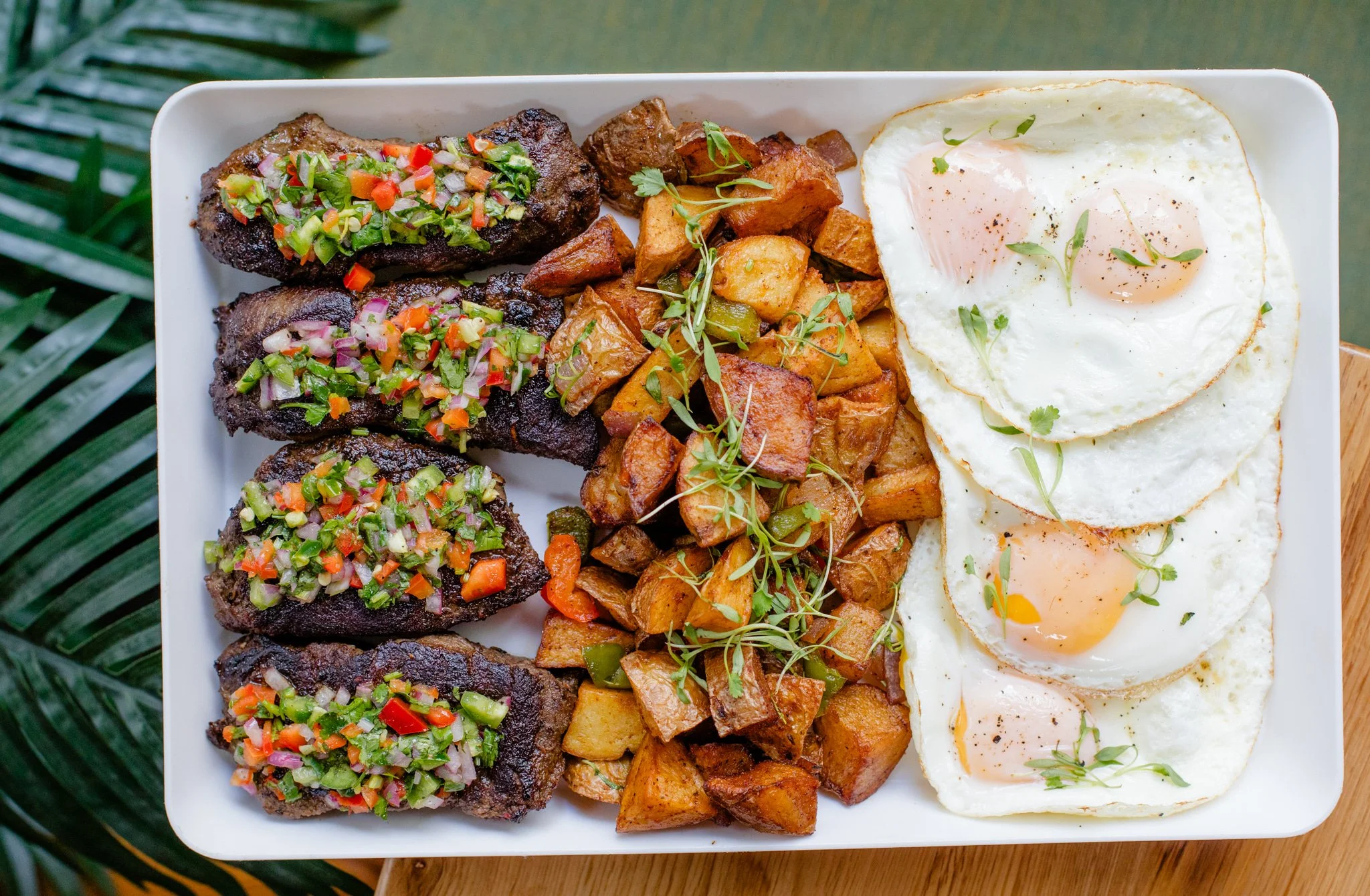 Brunch Platter of Steak and Eggs