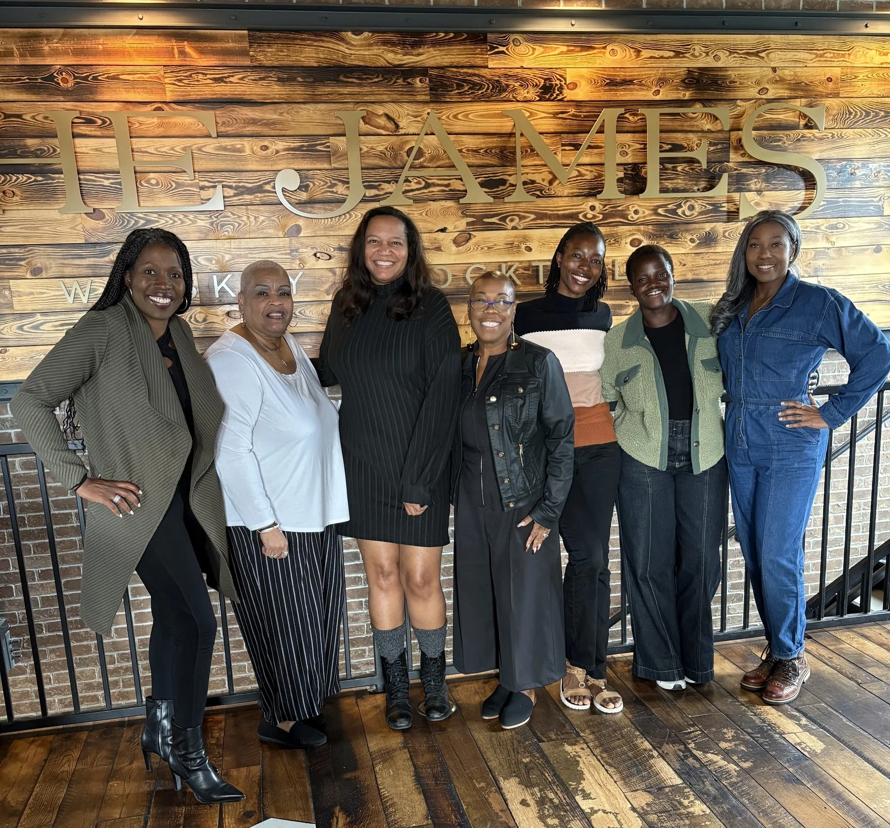 A fall gathering of Sistas Who Lunch at The James Kitchen and Bar in Boise, Idaho