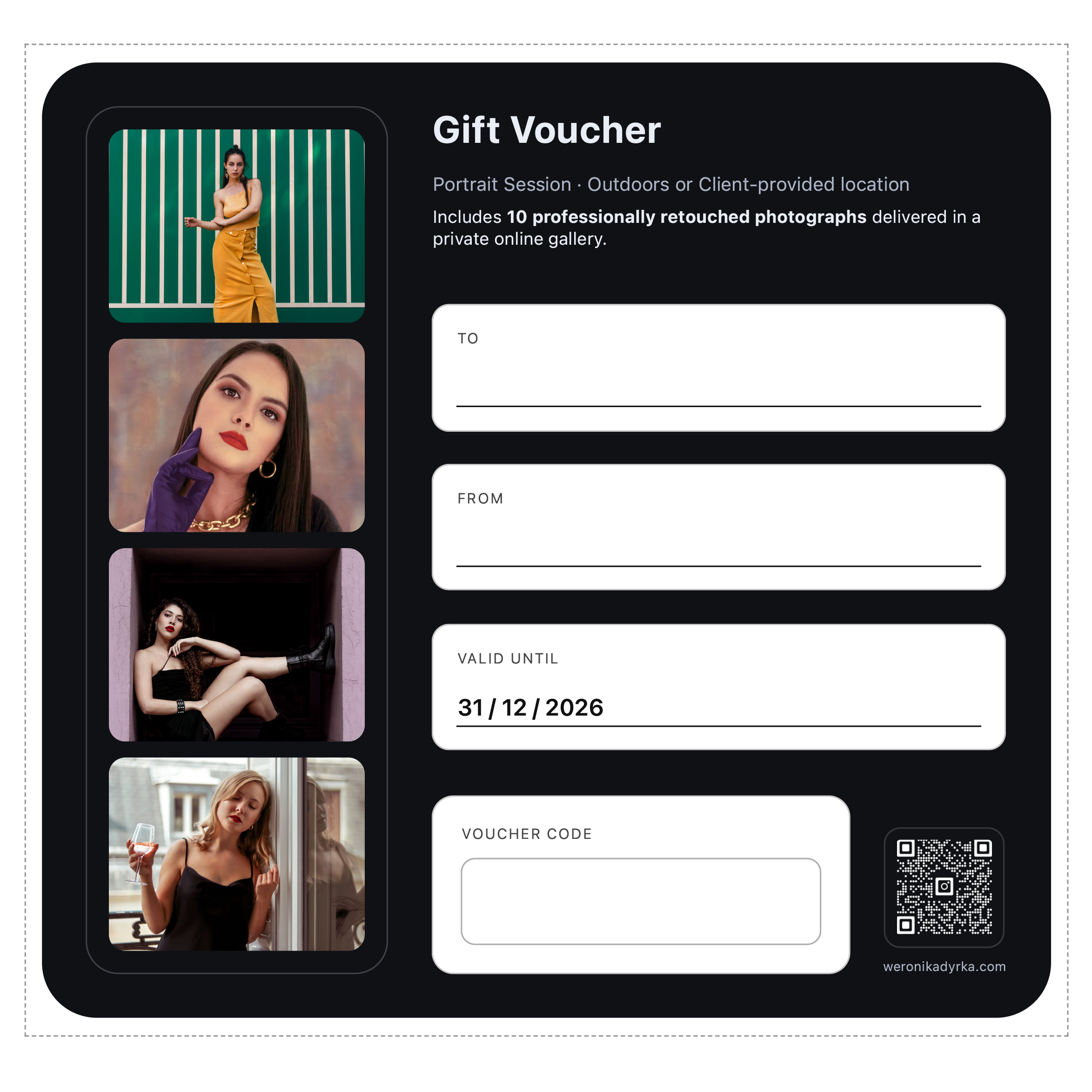 Gift voucher preview