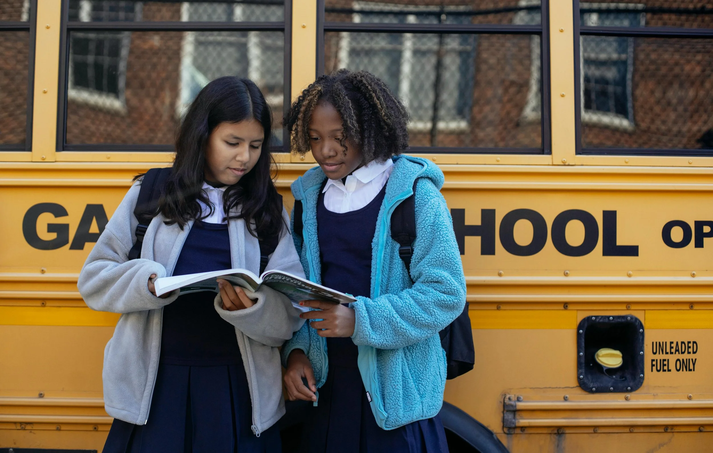 Child reading a book