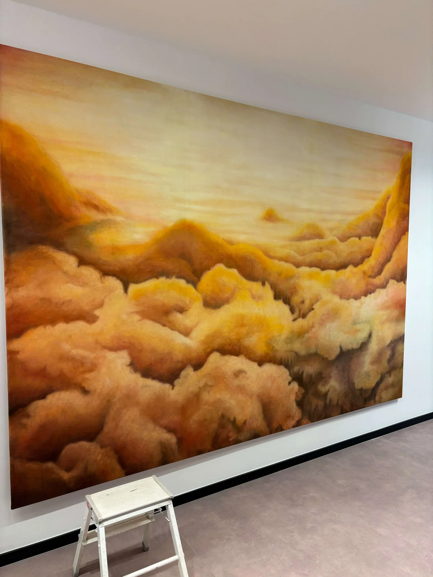 Rental artwork installed in an interior