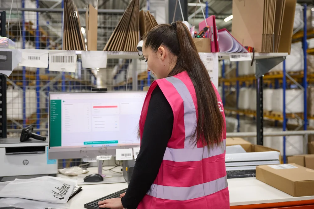 Packing orders at the Scale 3PL Rotterdam warehouse
