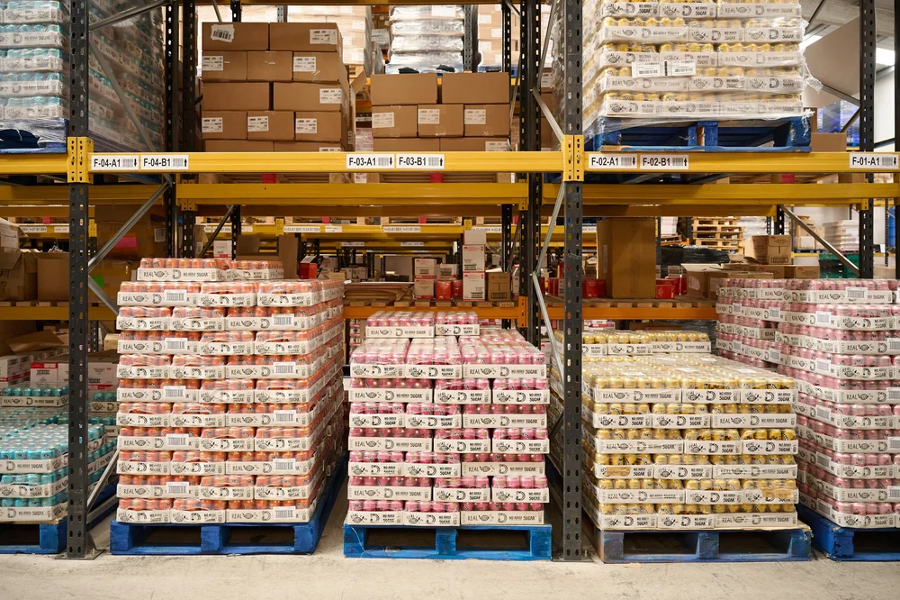 Pallet racking at the Scale 3PL Thame warehouse