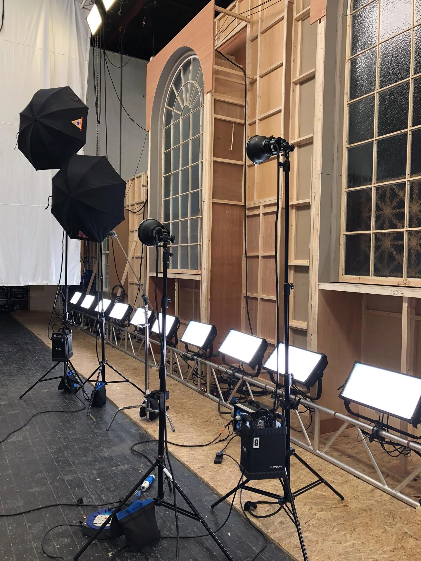 Profoto lighting on set — Belfast Studio Rental