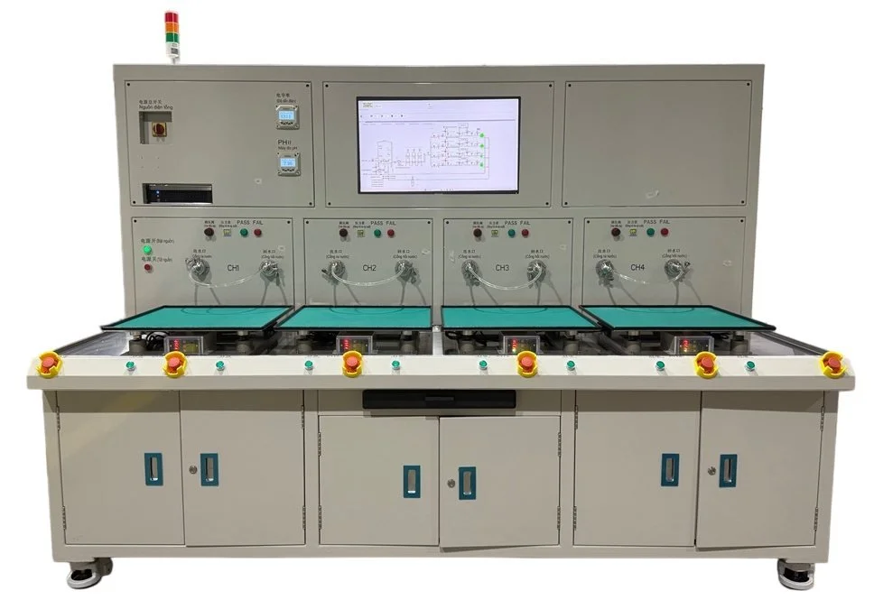 Flow channel cleaning machine
