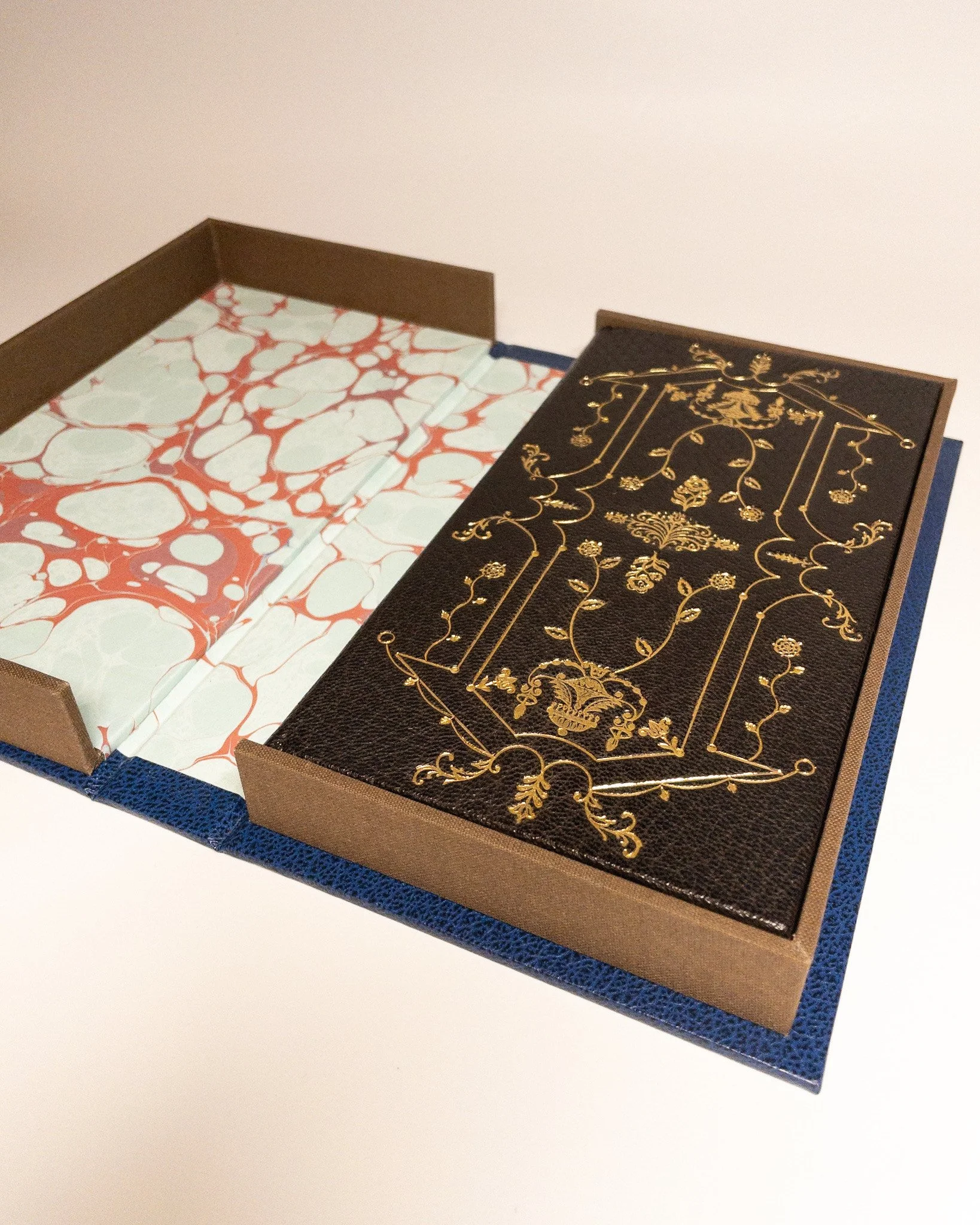 Fine art edition — leather spine detail