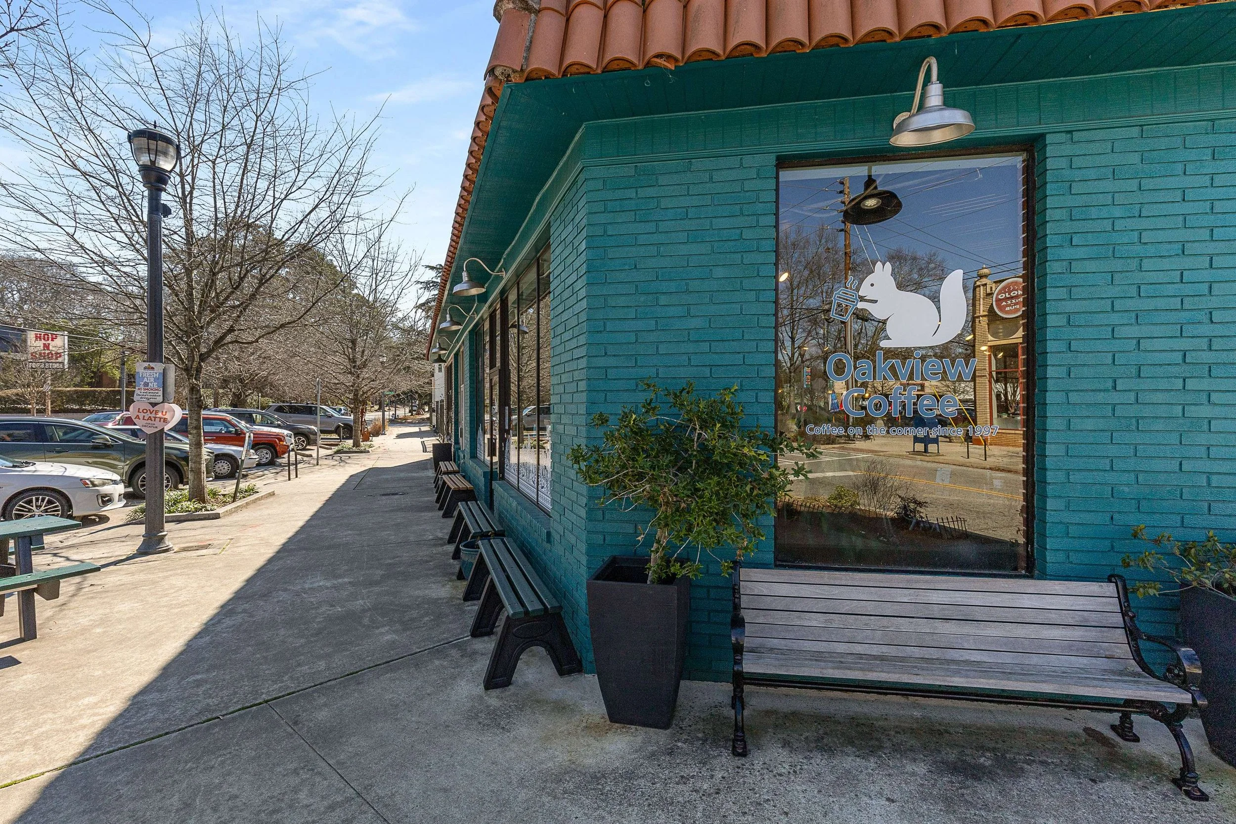 Oakview Coffee on the corner in Oakhurst, Decatur