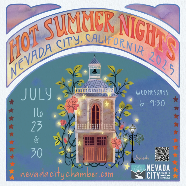 Watercolor poster for Hot Summer Nights